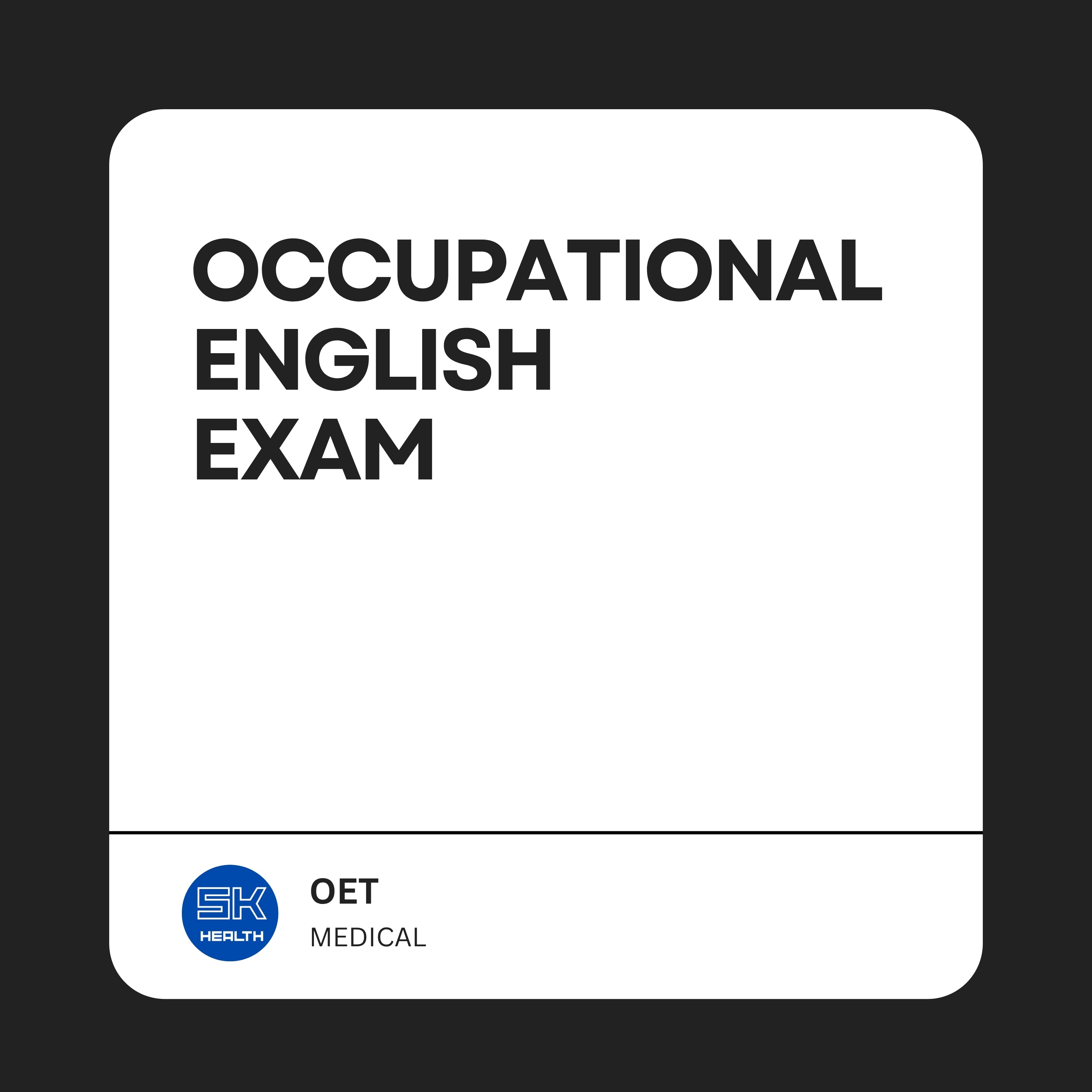 OET Medicine Exam Advisor