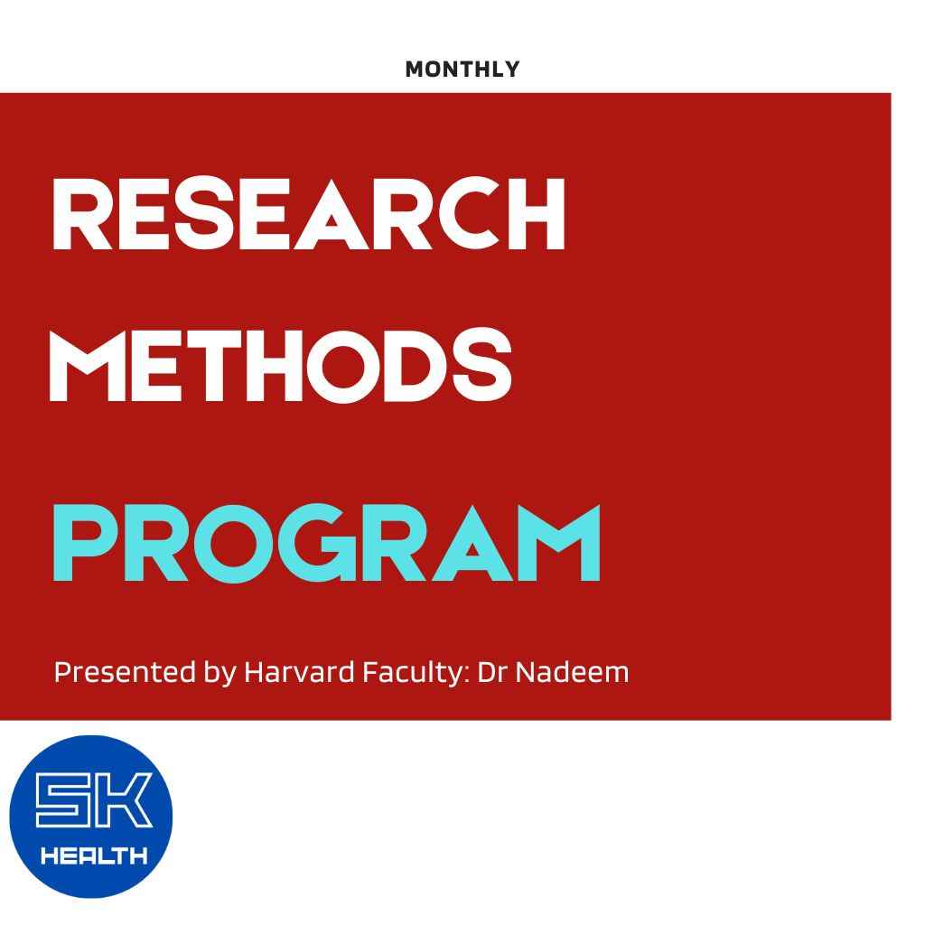 Research Methods Program – Taught by Harvard Medical School Faculty (Online)